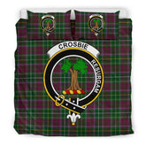 Crosbie (Or Crosby) Family Tartan Crest Bedding Set